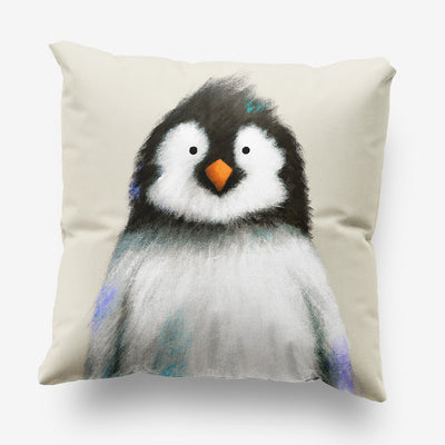 Baby Penguin Nursery Cushion Cover-Cushion Covers-Tigercub Prints-Yes Bebe