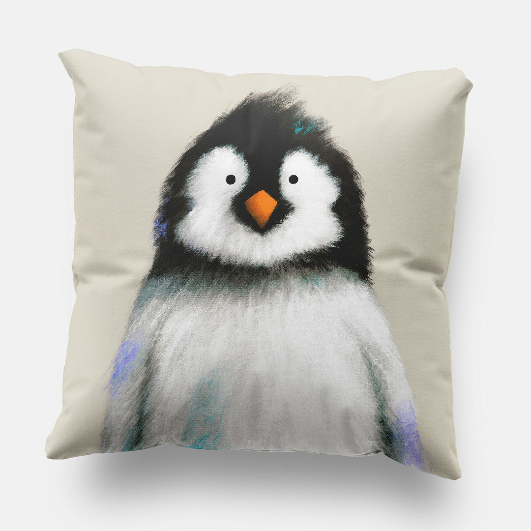 Baby Penguin Nursery Cushion Cover-Cushion Covers-Tigercub Prints-Yes Bebe