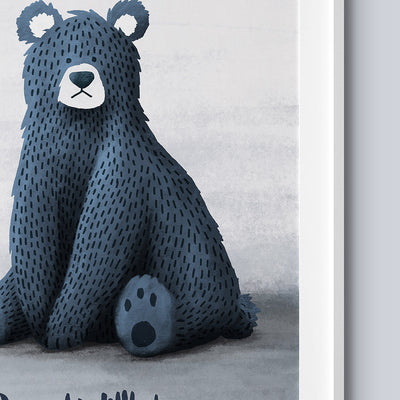 Dream Big Little Bear Nursery Print-Wall Prints-Tigercub Prints-Yes Bebe