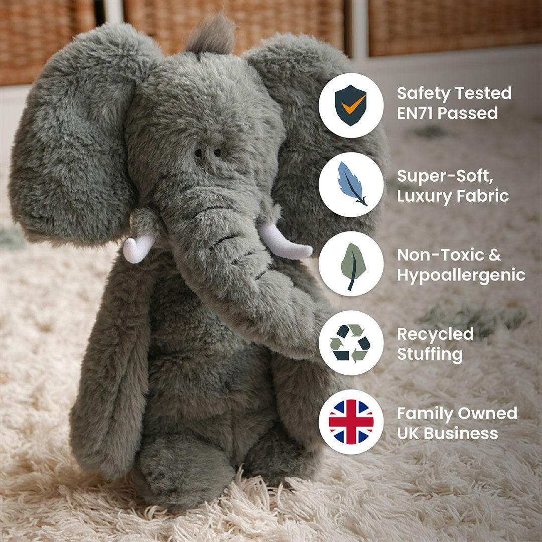 Elephant Soft Toy-Animal Soft Toys-Tigercub Prints-Elephant Soft Toy-Yes Bebe