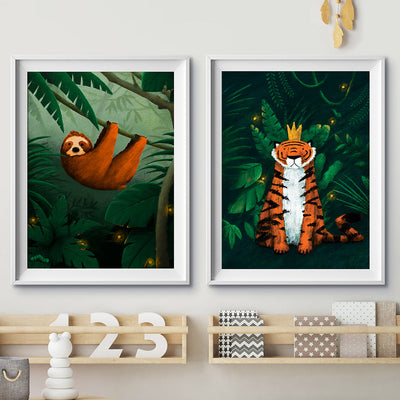 Jungle Animals Nursery Prints Set of 2-Tigercub Prints-Yes Bebe