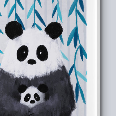 Jungle Panda Nursery Print-Wall Prints-Tigercub Prints-Yes Bebe
