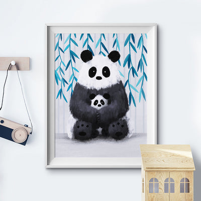 Jungle Panda Nursery Print-Wall Prints-Tigercub Prints-Yes Bebe