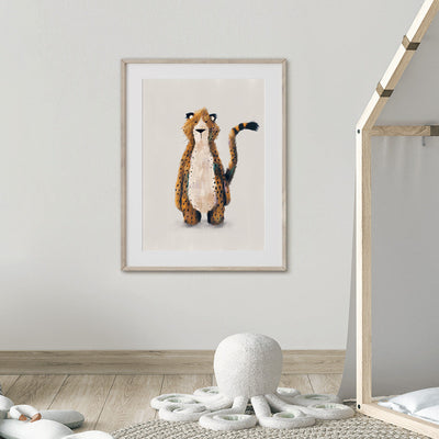 Neutral Jungle Safari Animal Nursery Prints Set of 3-Print Sets-Tigercub Prints-Yes Bebe