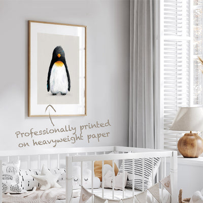 Penguin Nursery Print-Single Prints-Tigercub Prints-A4 Print-Yes Bebe