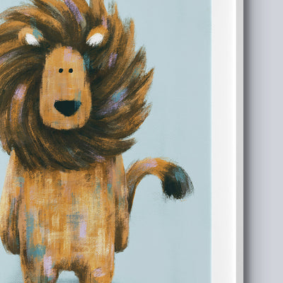 Safari Lion Nursery Print-Wall Prints-Tigercub Prints-Yes Bebe