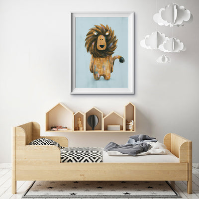 Safari Lion Nursery Print-Wall Prints-Tigercub Prints-Yes Bebe