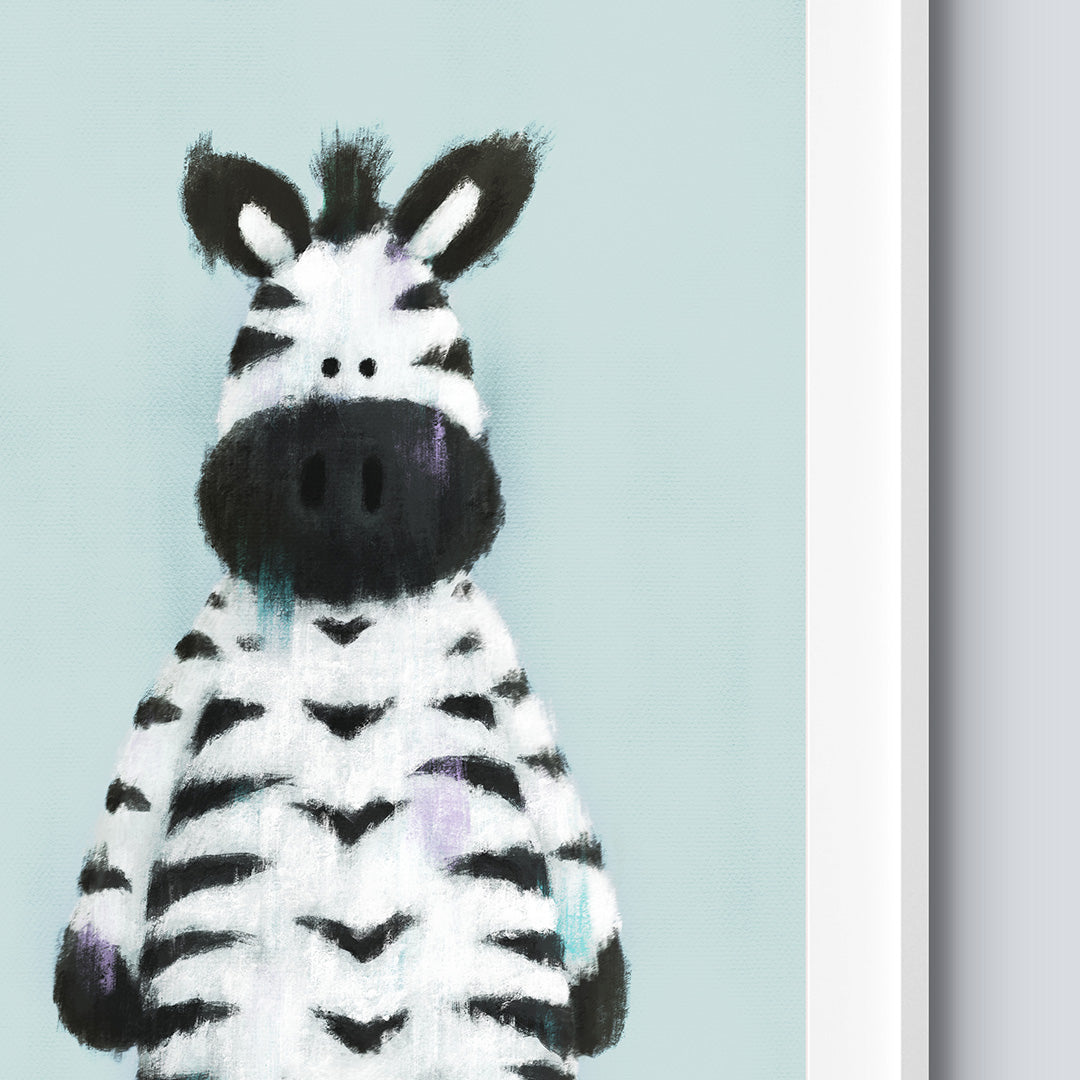 Safari Zebra Nursery Print-Wall Prints-Tigercub Prints-Yes Bebe