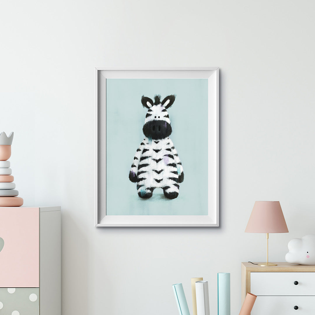 Safari Zebra Nursery Print-Wall Prints-Tigercub Prints-Yes Bebe