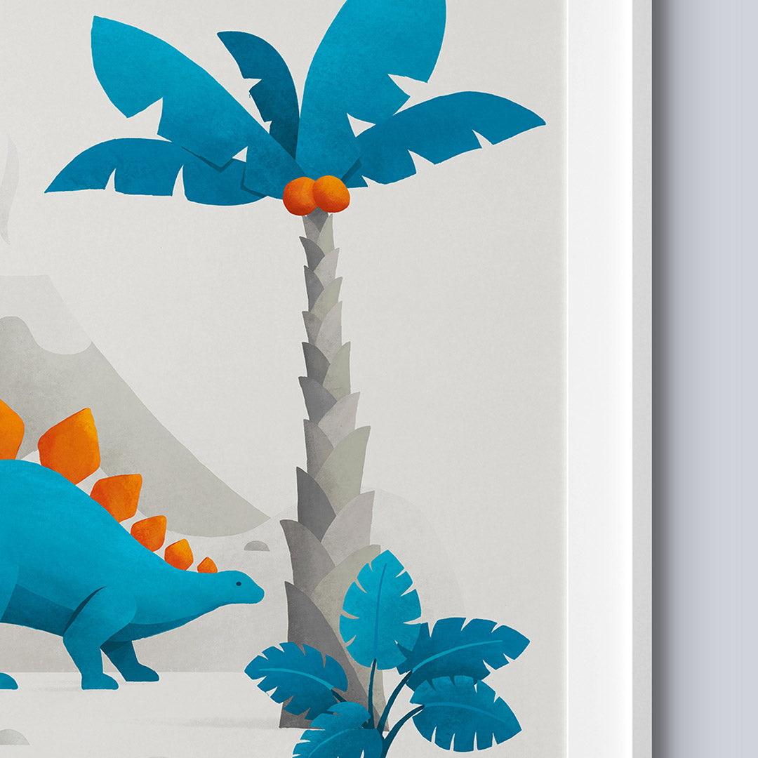 Scandi Dinosaur Nursery Print-Wall Prints-Tigercub Prints-Yes Bebe