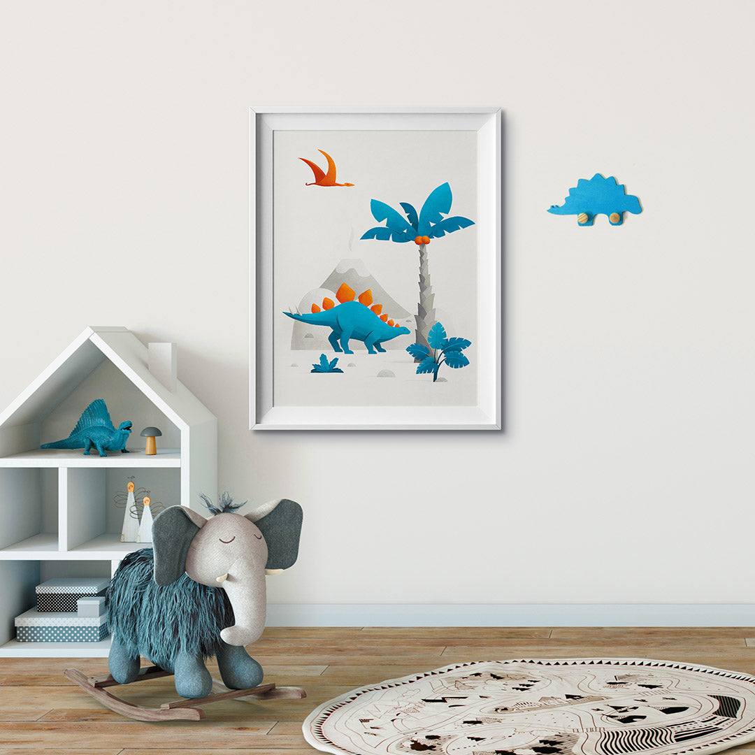 Scandi Dinosaur Nursery Print-Wall Prints-Tigercub Prints-Yes Bebe