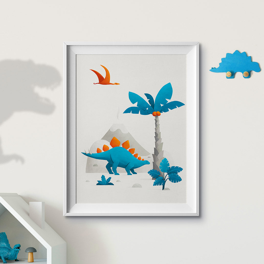 Scandi Dinosaur Nursery Print-Wall Prints-Tigercub Prints-Yes Bebe