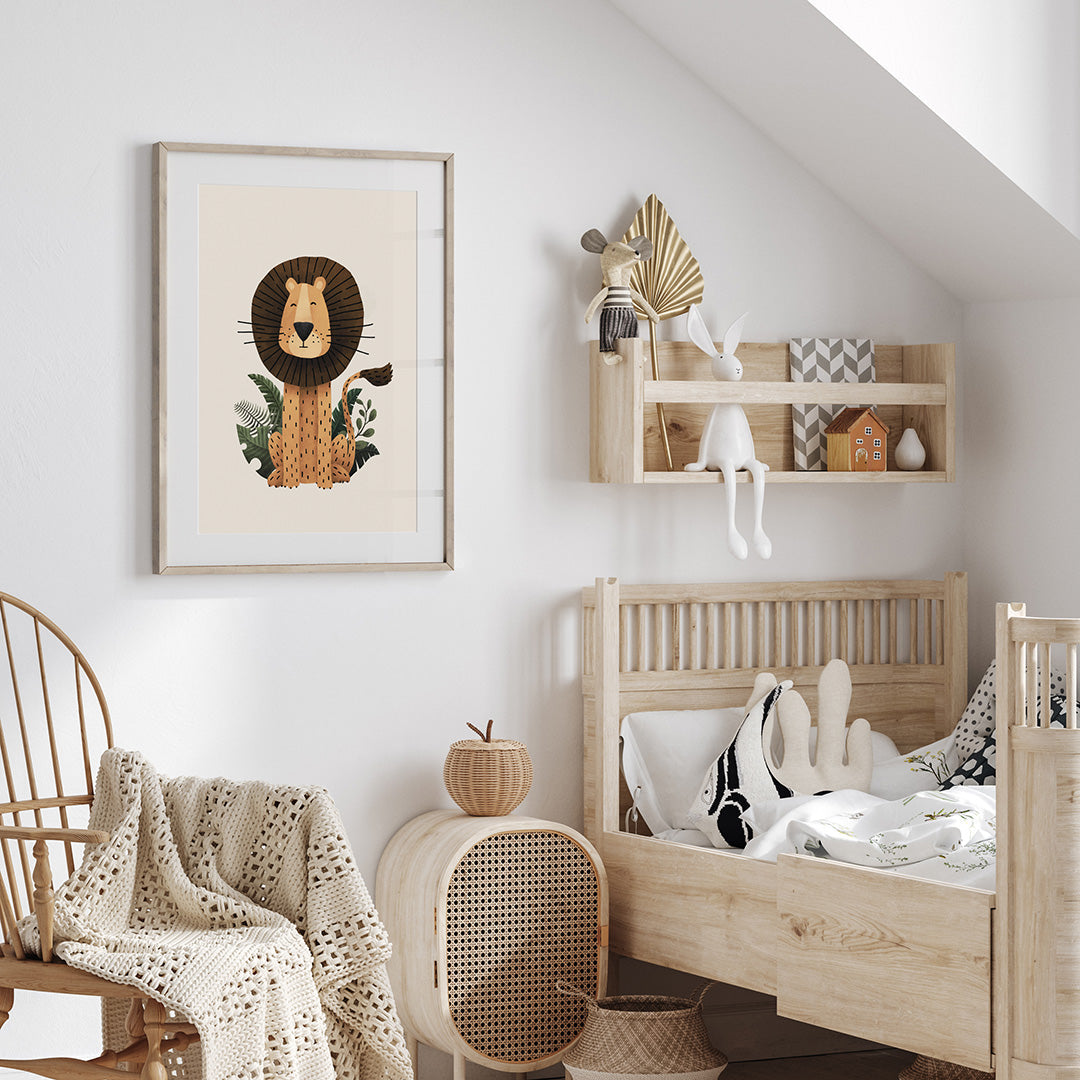 Scandi Safari Nursery Prints Set of 3-Tigercub Prints-Yes Bebe