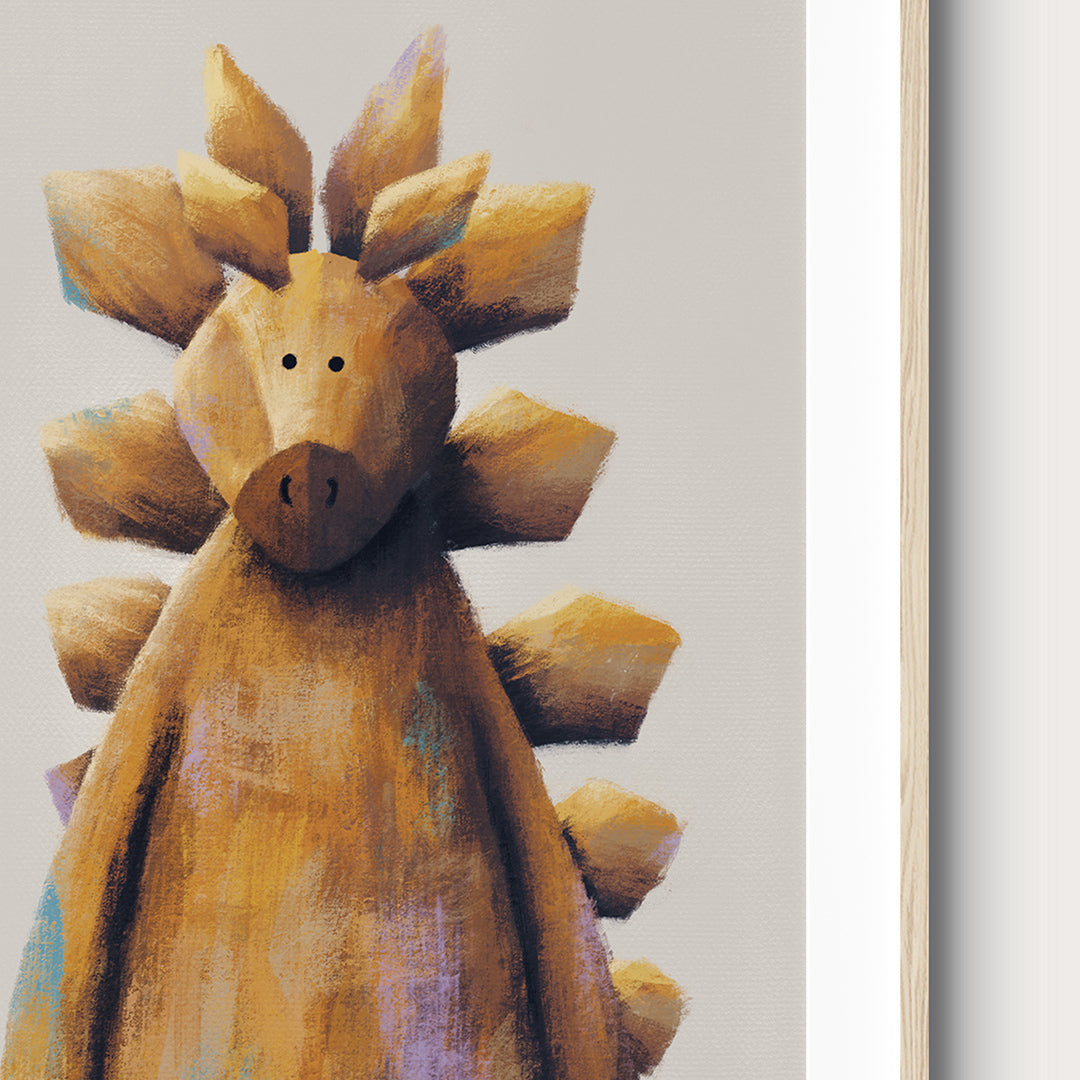 Stegosaurus Dinosaur Nursery Print-Single Prints-Tigercub Prints-Yes Bebe