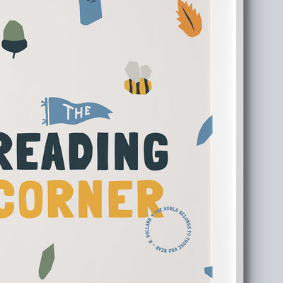 The Reading Corner Nursery Print-Wall Prints-Tigercub Prints-Yes Bebe