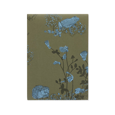 Classic Woodlands Wallpaper - Khaki Blue