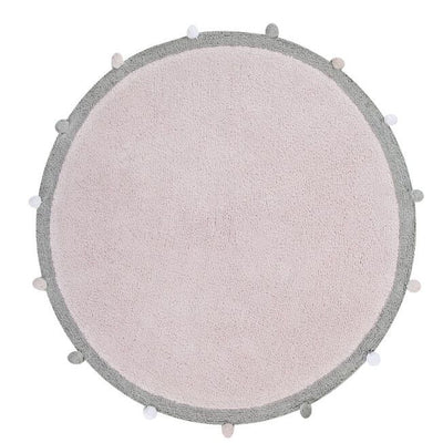 Washable Rug Bubbly Soft Pink