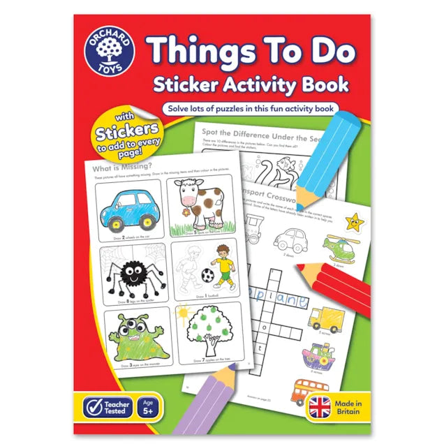 Things to Do Sticker Activity Book
