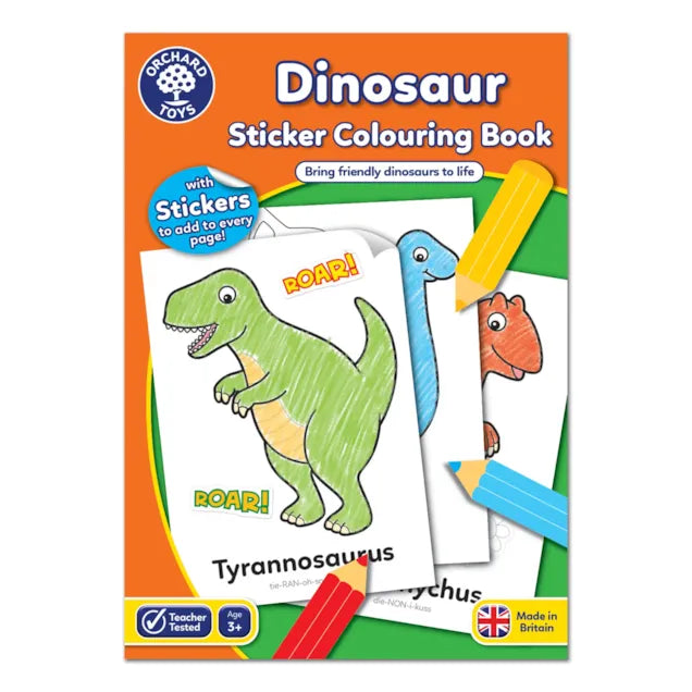 Dinosaurs Sticker Colouring Book