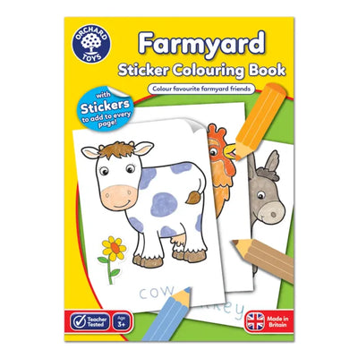 Farmyard Sticker Colouring Book