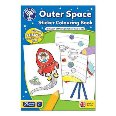 Outer Space Sticker Colouring Book