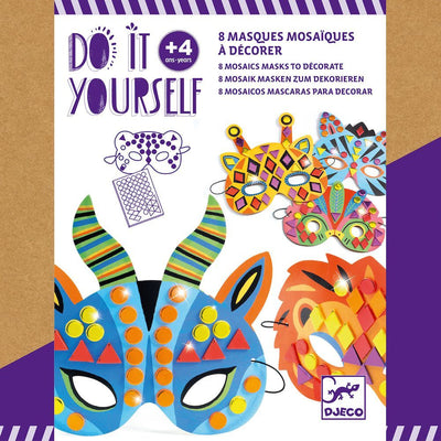 Do it Yourself - Mosaic Jungle Animals Masks