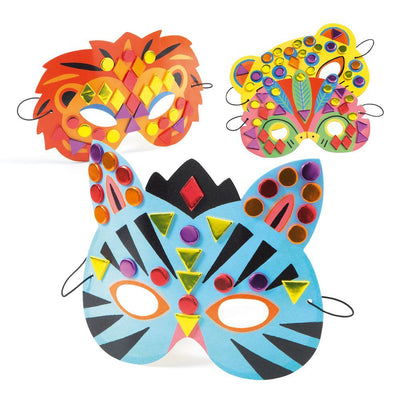 Do it Yourself - Mosaic Jungle Animals Masks