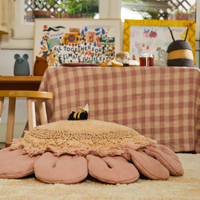 Floor Cushion Pink Daisy