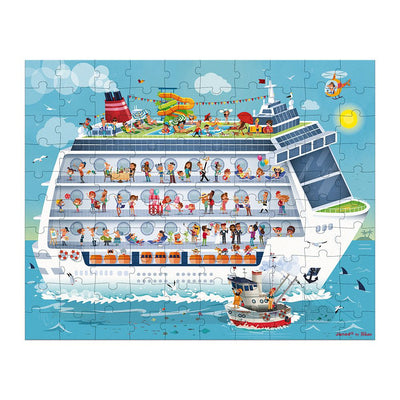 Boxed 2 Puzzles Cruise Ship 100 and 200 Piece