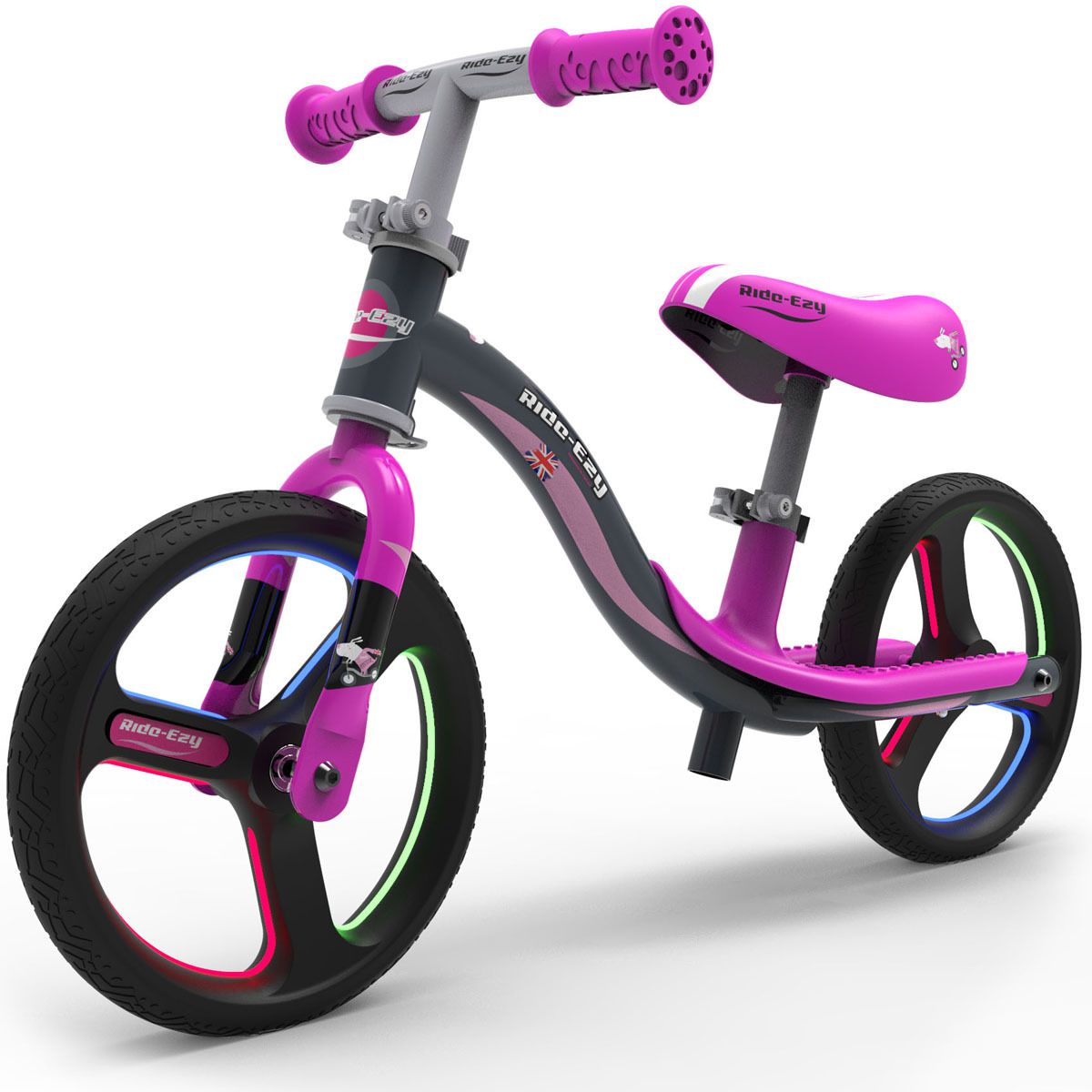 Go Glo Pink & Silver Balance Bike