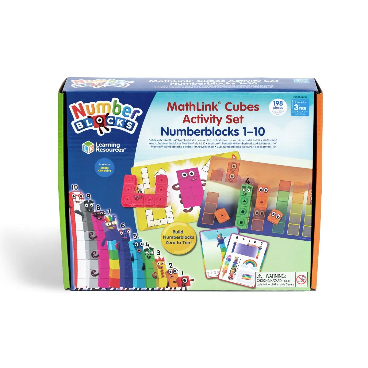 MathLink® Cubes Numberblocks® 1-10 Activity Set - Early Years Maths Learning with CBeebies Characters