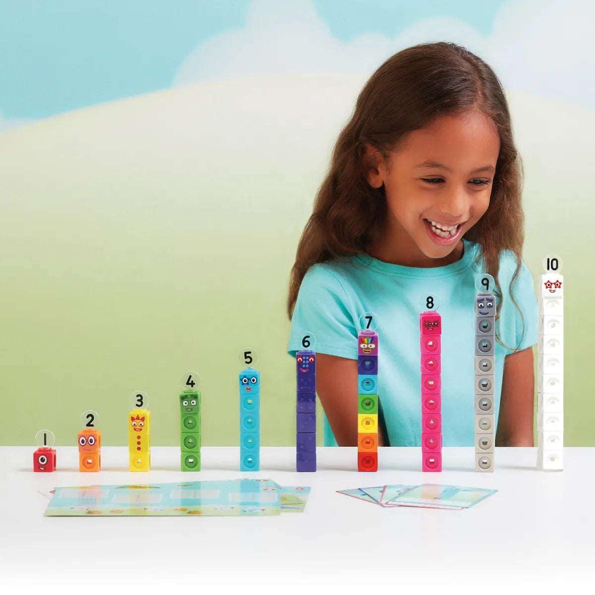 MathLink® Cubes Numberblocks® 1-10 Activity Set - Early Years Maths Learning with CBeebies Characters