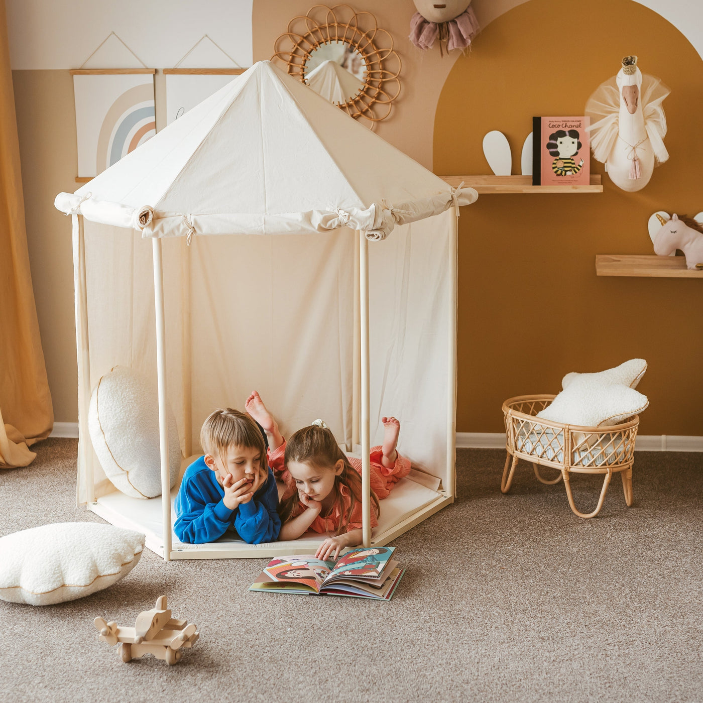 Minicamp Indoor Playhouse Tent In Pavilion Shape-Teepee-minicamp-Yes Bebe