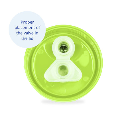 Recycled Spill Proof Lid - Lime Green