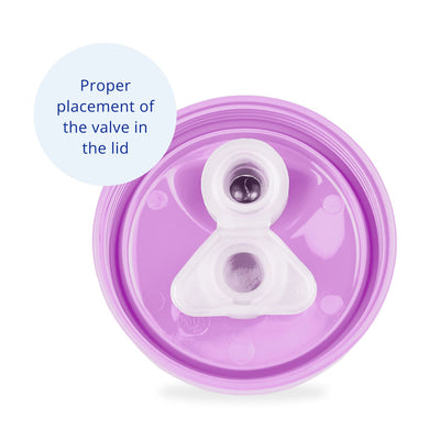 Recycled Spill Proof Lid - Purple