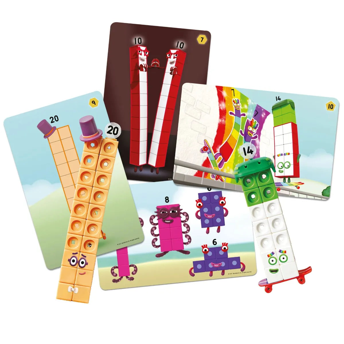 MathLink® Cubes Numberblocks® 11-20 Activity Set - Early Years Maths Learning with CBeebies Characters