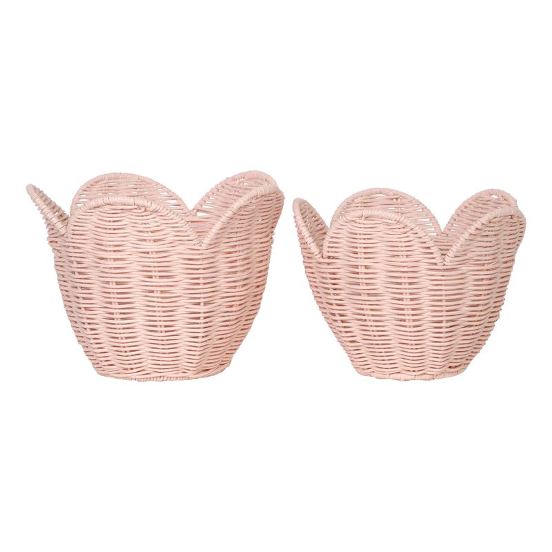 Rattan Lily Basket Set