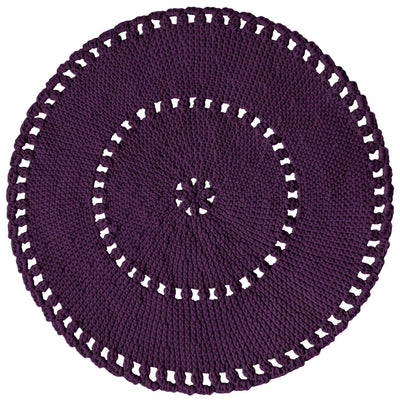 Crochet Boho Rug | Aubergine-vendor-unknown-Yes Bebe