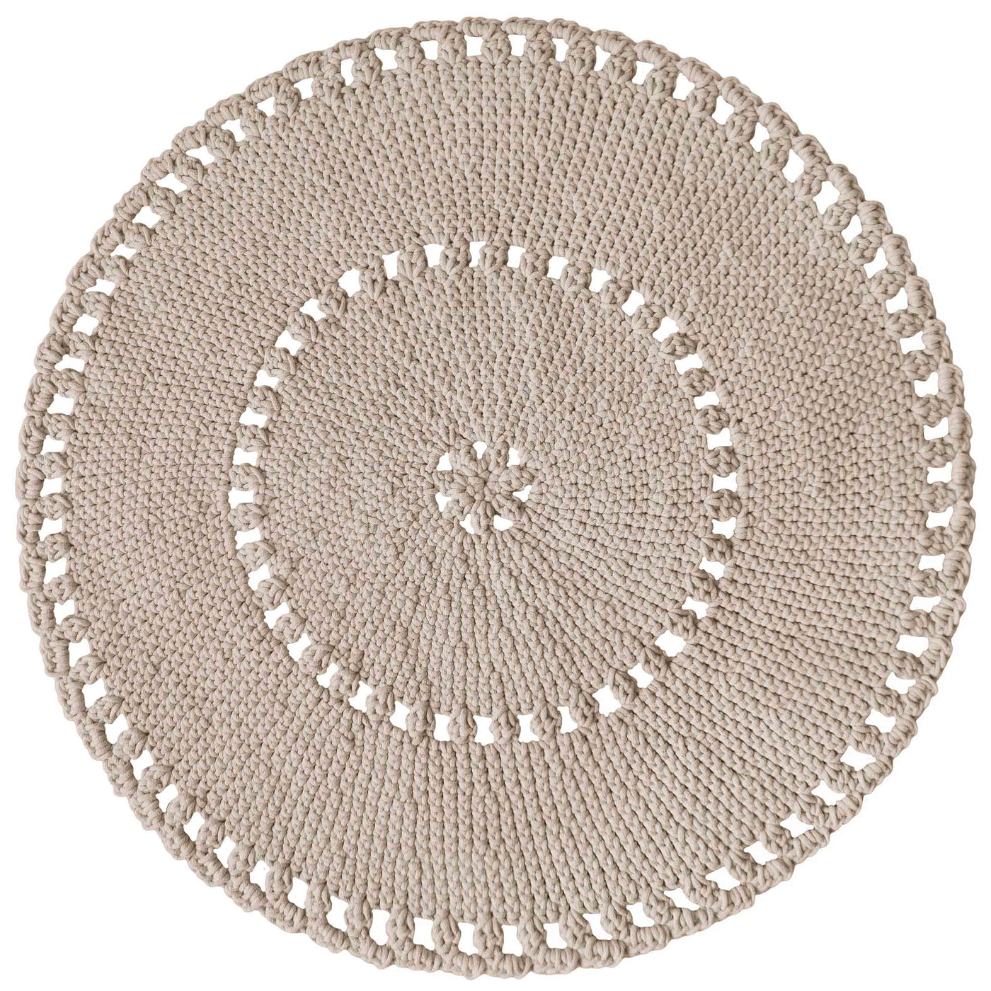 Crochet Boho Rug | Beige-vendor-unknown-Yes Bebe