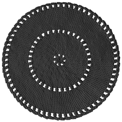 Crochet Boho Rug | Graphite-vendor-unknown-Yes Bebe