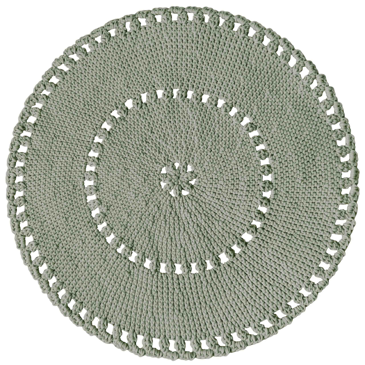Crochet Boho Rug | Light Olive-vendor-unknown-Yes Bebe