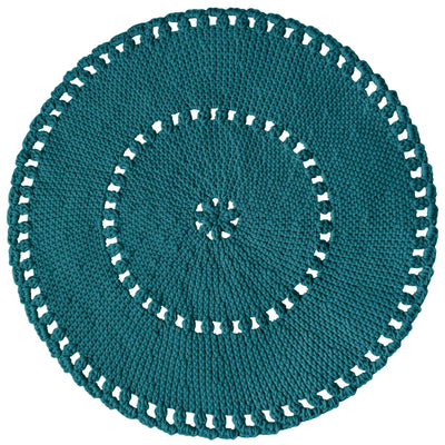 Crochet Boho Rug | Ocean Blue-vendor-unknown-Yes Bebe