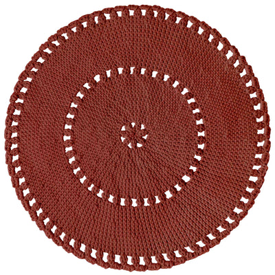 Crochet Boho Rug | Terracotta-vendor-unknown-Yes Bebe