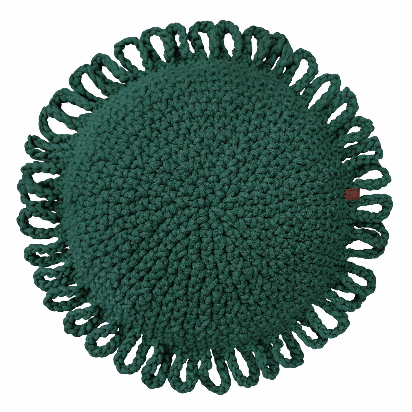 Crochet Cushion Fun | Bottle Green-All Products,Cushions,SHOP-vendor-unknown-Yes Bebe