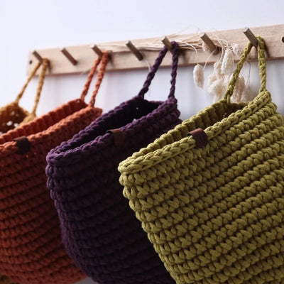 Crochet Hanging Bags | Black-vendor-unknown-Yes Bebe