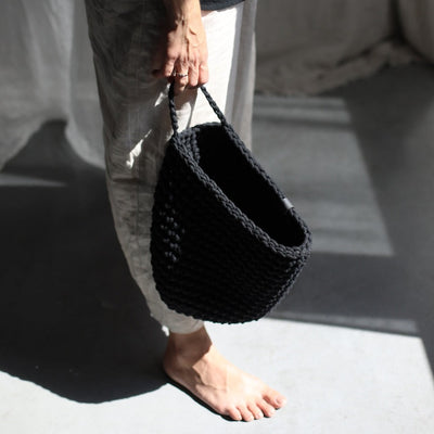 Crochet Hanging Bags | Black-vendor-unknown-Yes Bebe