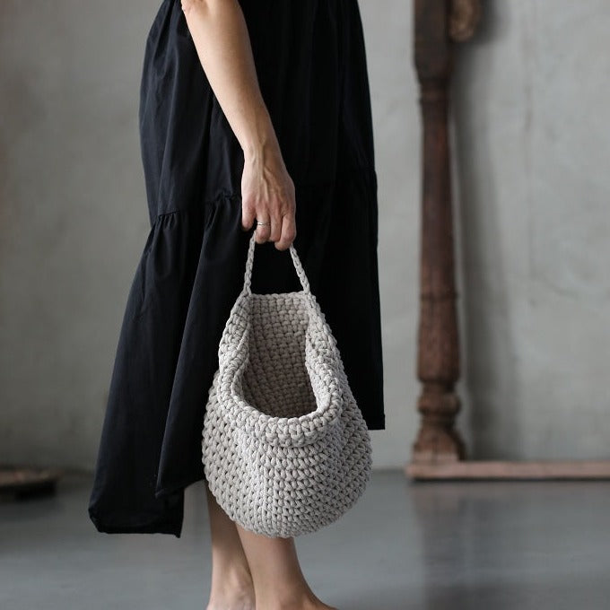 Crochet Hanging Bags | Graphite-vendor-unknown-Yes Bebe