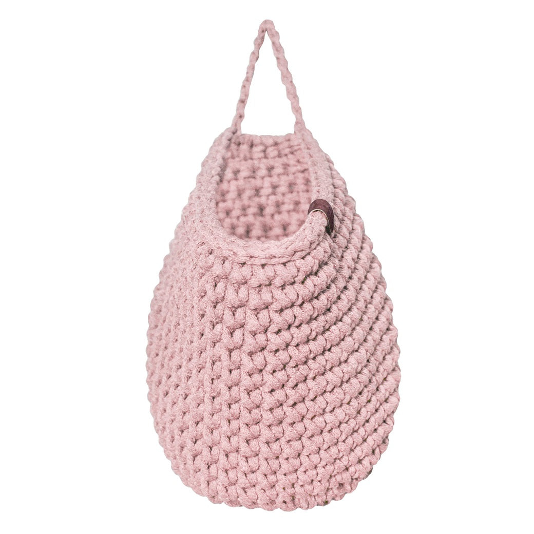 Crochet Hanging Bags | Powder Pink-vendor-unknown-Yes Bebe
