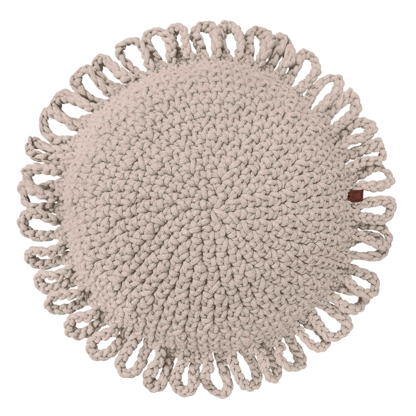 Crochet Kids Cushion Fun | Beige-All Products,Cushions,SHOP-vendor-unknown-Yes Bebe