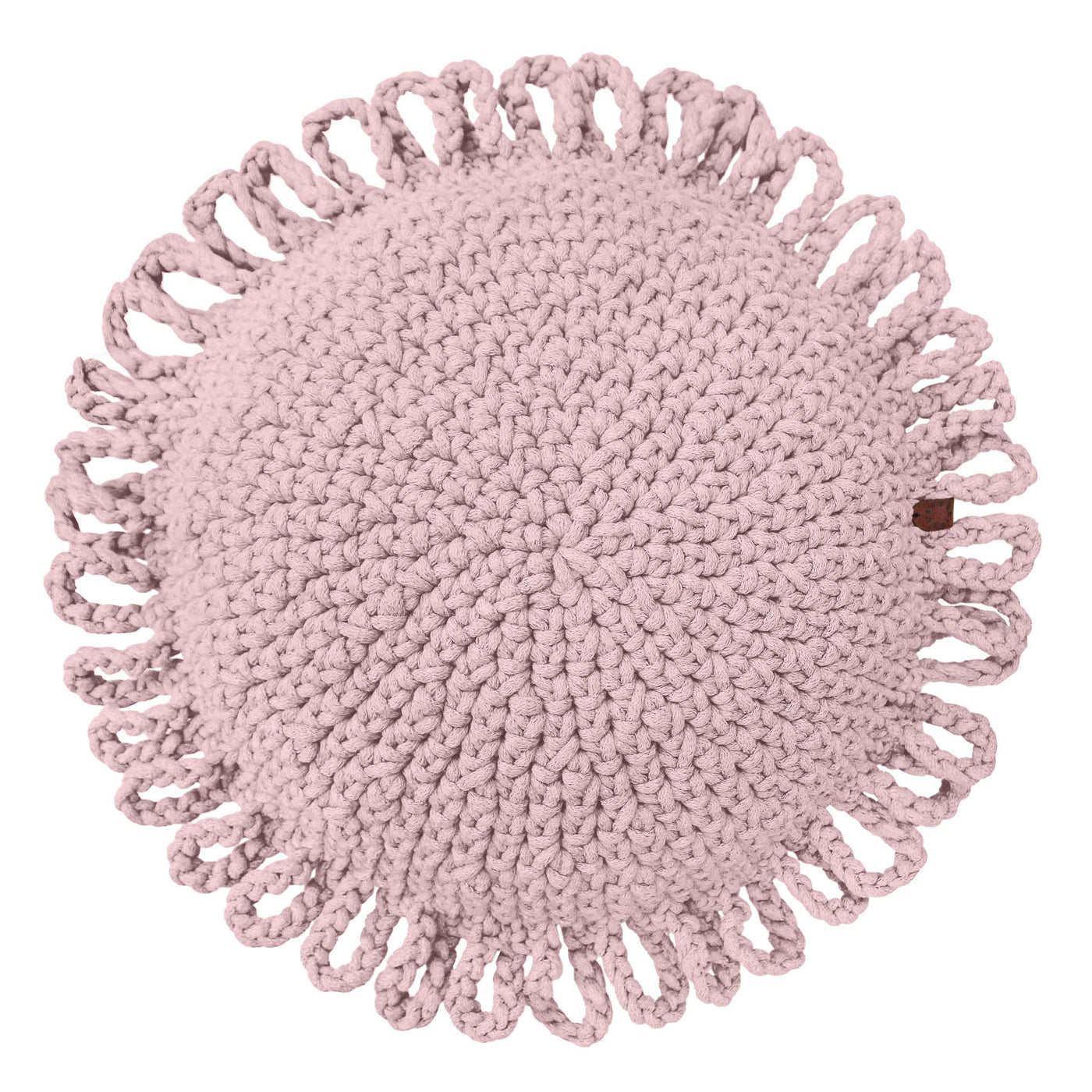 Crochet Kids Cushion Fun | Powder Pink-All Products,Cushions,SHOP-vendor-unknown-Yes Bebe